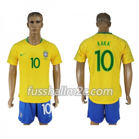 Fußballtrikots Brasilien Kaka 10 Heim Trikotsatz WM 2018